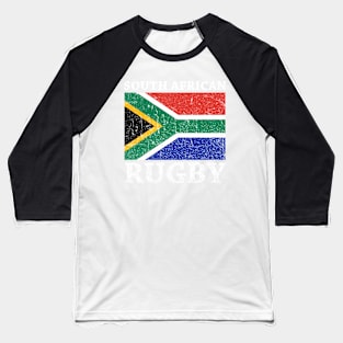 South African Rugby & South Africa Flag Baseball T-Shirt